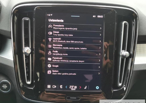 Volvo XC 40 cena 154900 przebieg: 36021, rok produkcji 2022 z Łeba małe 497